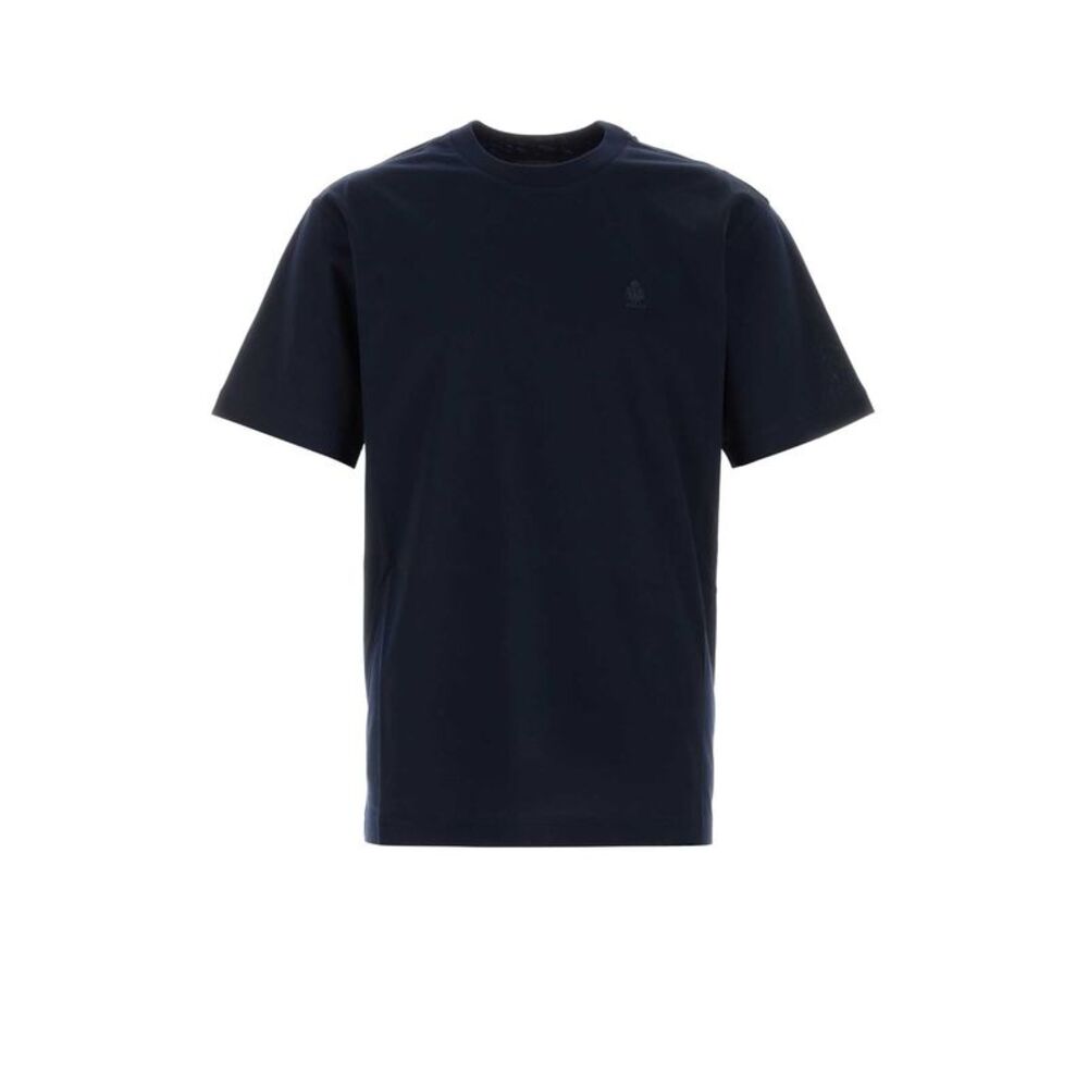 Prada Men Navy Blue Cotton T-Shirt